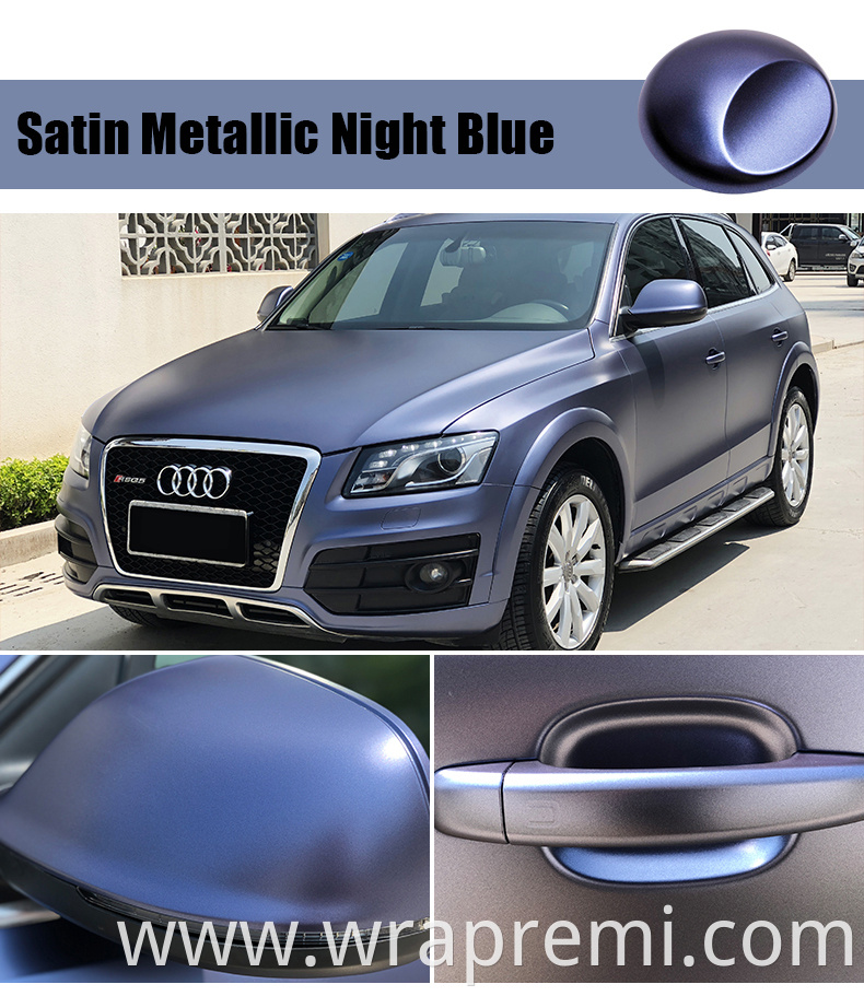 Satin Metallic Night Blue